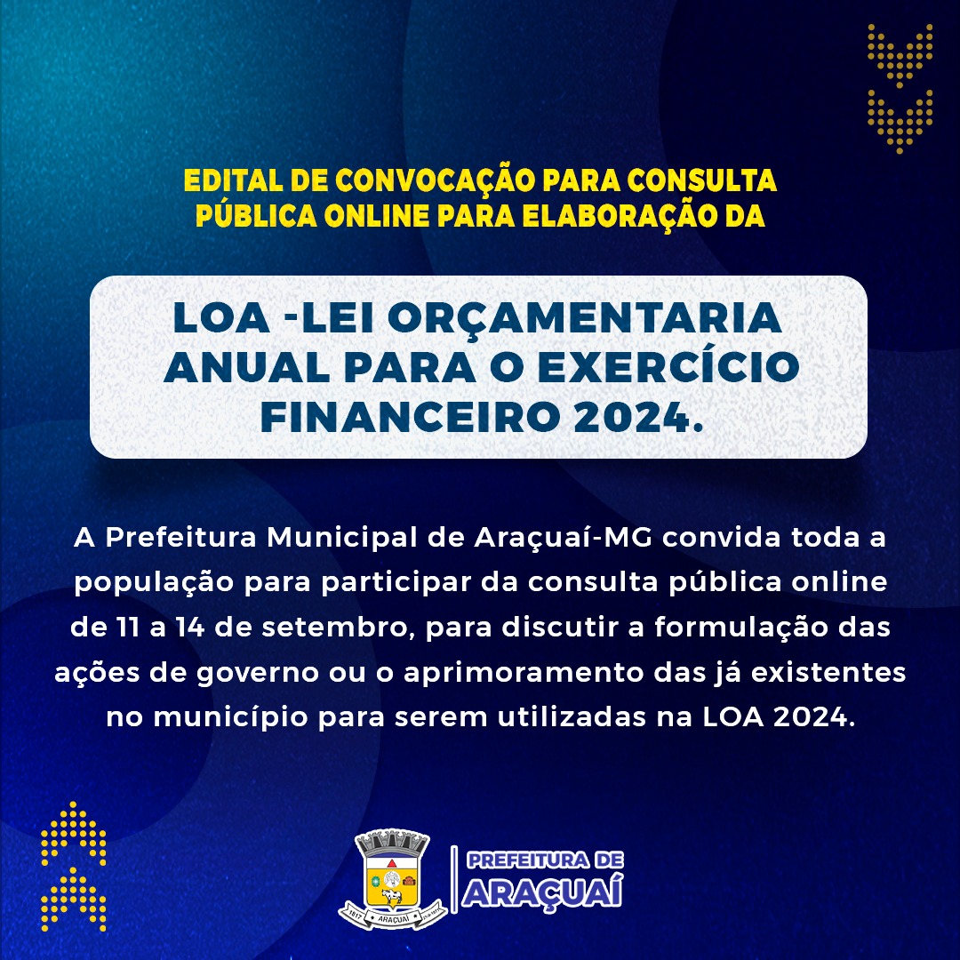 Consulta Pública - Lei Orçamentária Anual 2024